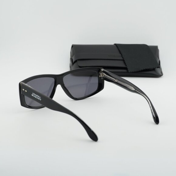 Isabel Marant IM 0106/S 0807 IR Rectangle Sunglasses - Black/Grey